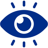 Simple blue eye illustration